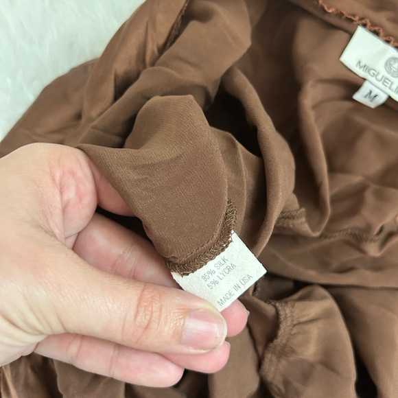 Miguelina Chocolate Brown Lace Top - Picture 8 of 8